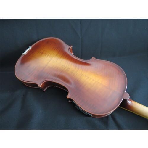 Handmade New Solid Maple Wood Brown Acoustic Violin /Violino 4/4 Electric Violin Case Bow Included