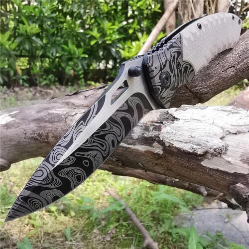 Folding Knife Tactical Pocket Knife 8cr13 Blade Self-defense Knives - Good for Hunting Camping Survival Outdoor Everyday Carry