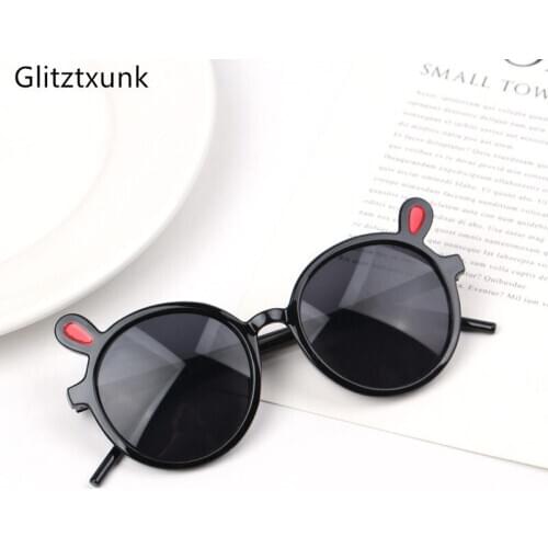 Glitztxunk New Sunglasses For Boys Girls Fashion Children Sun Glasses Lovely Rabbit ears Shade baby Eyewares Oculos De Sol UV400