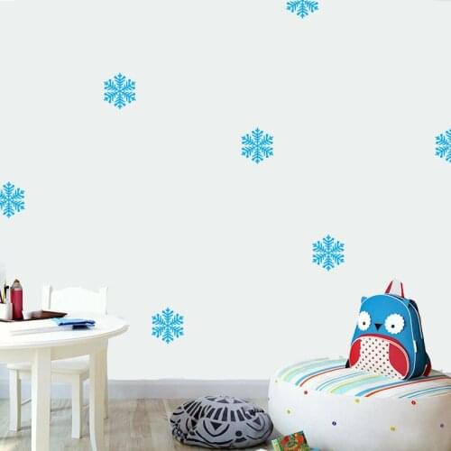 Three Ratels QC70 Snowflake sticker Christmas House Decoration DIY decals wall stickers for bedroom