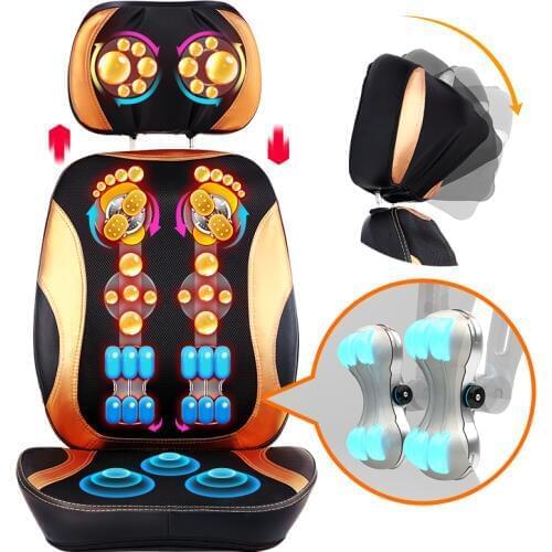 Cervical massage device multifunctional pillow neck household massage pad full-body massage cushion 110-240V