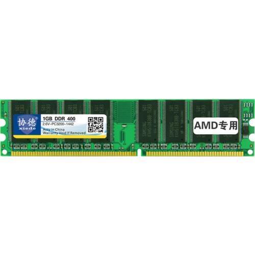 Xiede Desktop Pc Memory Ram Module Ddr 400 1Gb Pc-3200 Ddr1 184Pin Dimm 400Mhz For Amd X004