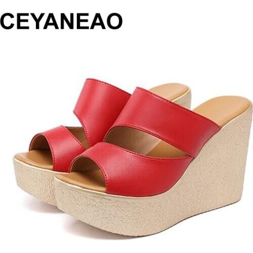 CEYANEAO2020 High Heels Women Shoes Summer Platform Wedge Workout Shoes Heel Sandal