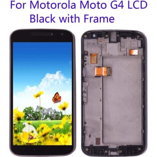 5.5"tested For Motorola Moto G4 XT1625 XT1621 XT1624 LCD Display Touch Screen with frame Digitizer Assembly Replacement Parts