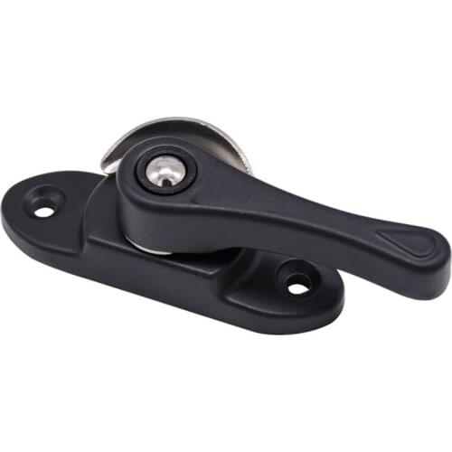 1PC Crescent Window Sash Lock Aluminum Alloy Window Lock Door Lock Window Safety Lock for Vertical and Horizontal Sliding XD
