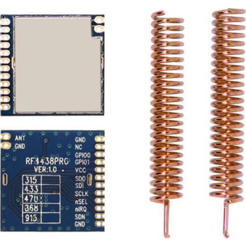 10PCS RF4438PRO-433 Front end FSK Wireless RF Transmitter Receiver Si4438 20dBm High Sensitivity Radio Module
