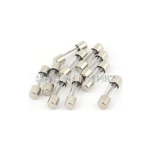 10 Pcs 250V 20A 20Amp Slow Blow Glass Fuses Tubes 5mm x 20mm