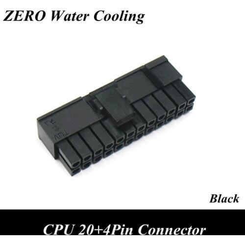 100pcs/lot 4.2mm 5557 CPU 20+4Pin ATX Male Connector for PC Modding