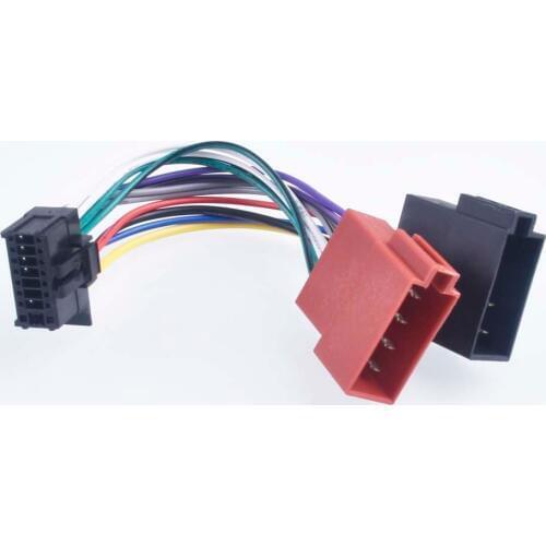 Car Radio Harness Wire 16Pin Plug Cable for For Pioneer ISO Connector 2010