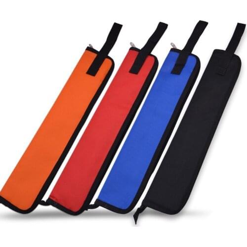 Drum Stick Gig Bag Waterproof Oxford Cloth Drumsticks Case Holder with Handy Strap Percussion Instruments Parts Accessories
