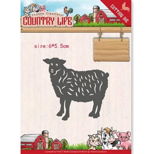 CH 2020 New Arrival sheep Metal cutting dies stencil Greeting Card Decoration DIY Scrapbooking Scrapbook Paper Photo Album