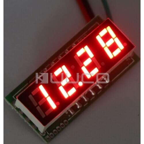 Digital meter DC 0~200V Voltage Meter Red Led display Panel Meter DC 12V 24V Volt Meter/Power Monitor/Tester