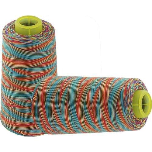 Reel 3000Yds Polyester Overlock Sewing Thread For Sewing Machine Colorful