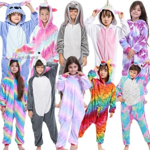 Kigurumi Onesie For Kids Animal Cartoon Sleepwear Baby Unicorn Blanket Sleepers Children Cosplay Pijama Suit Boys Girls Jumpsuit