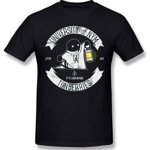T-Shirt for Men University Of Nym TONBERRIES FFXIV 100% Cotton Final Fantasy Role playing video game series Short Sleeve