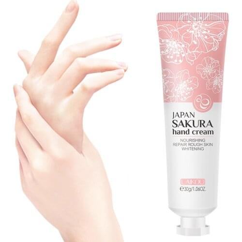 Deep Nourishing Improve Dry Skin Hand Cream 30g Sakura Extract Refreshing Non Greasy Long Moisturizing Repair Hand Care Lotion