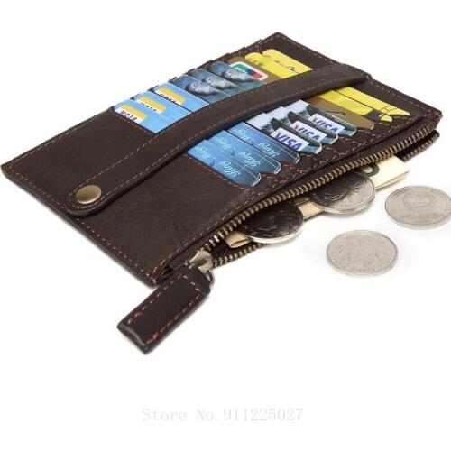 Xiaomi RFID Anti-theft Wallet Large Capacity Card Case Genuine Leather Coin Purse Fashion Zipper Storage Bag Card Holder
