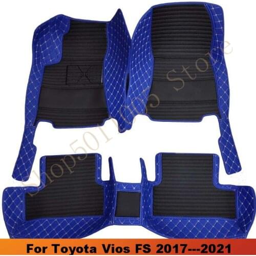 For Toyota Vios FS 2017 2018 2019 2020 2021 Car Floor Mats Carpets Auto Automobiles Interior Parts Styling Dash Foot Pads