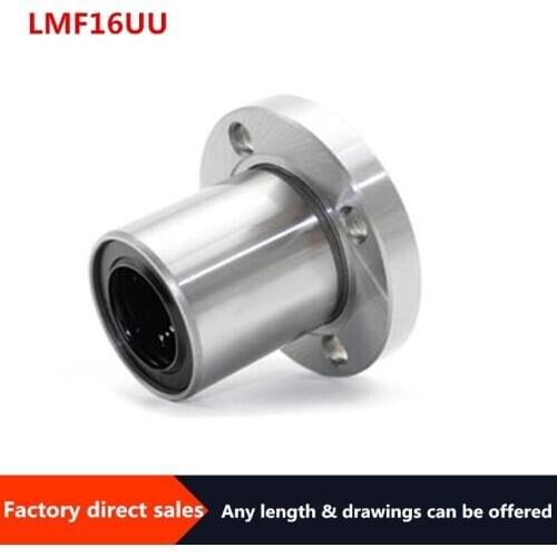 LMF16UU 1pcs LMF16UU Round Flange Linear Ball Bearing16mm LMF16 For 3D printer LMF16UU Bearings