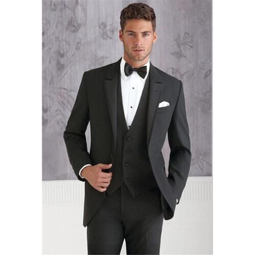 New Classic Men’s Suit Smolking Noivo Terno Slim Fit Easculino Evening Suits For Men High Quality Dinner Party Prom Groom Tuxedo