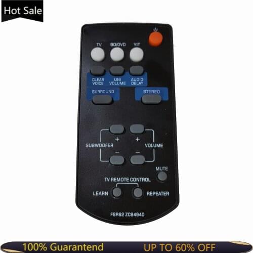 NEW Replacement FSR62 for Yamaha Sound Bar Remote Control ZC949400 YAS-201