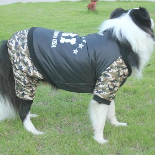 New FBI Pets Dog Clothes Coat Cotton Winter Warm Thicken Costumes Clothing Clothes for Dogs Pet Products Big Plus Size 8XL 9XL