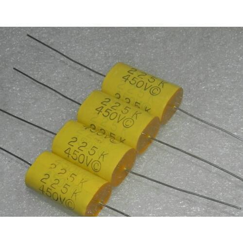 Original new 100% import 450v2.2uf 225k MKP MPF polypropylene fractional axial metallized film capacitance (Inductor)