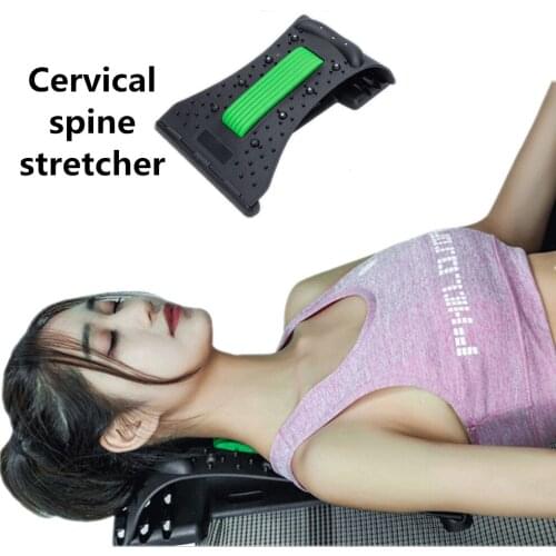 Cervical stretcher orthosis for home use arc magnetic therapy Back cervical vertebra lumbar traction device massager relief