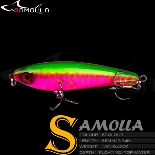 Pencil Fishing Lure Floating Mino Baits Tackle Weights12g 8.5cm Saltwater Isca Artificial Bionics Wobblers Lures Peche Bass Fish