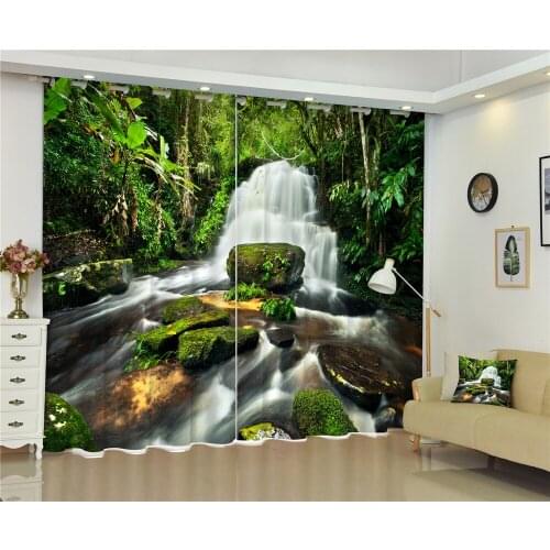 Curtains Luxury Blackout 3D Curtains Living Room office Bedroom Drapes Cortina Rideaux Customized size Waterfall Cushion cover