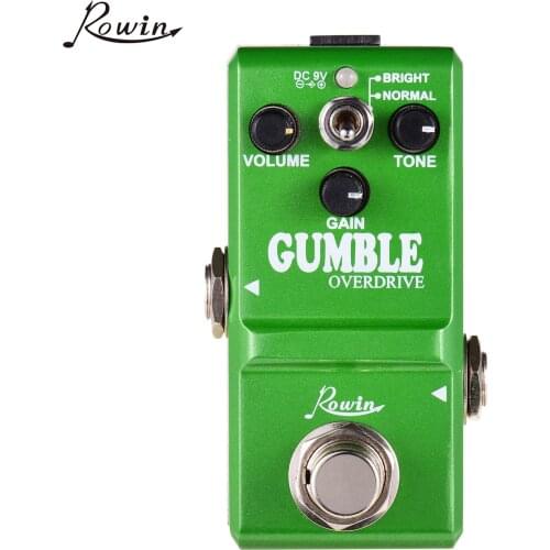 Rowin LN-315 Dumble Pedal Gumble Guitar Effect Pedal Round and Smooth Overdrive Effect Pedal for Electric Guitar