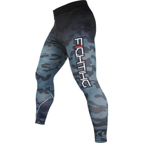 FTEIF Blue camouflage Tight breathable movement MMA Tiger Muay Thai boxing shorts thai pants mma shorts sanda boxing clothing