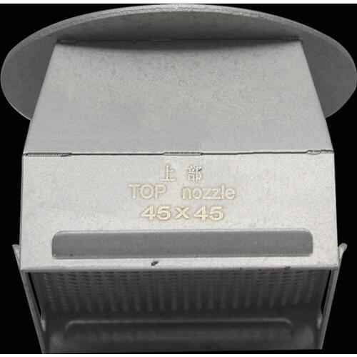 2PCS 45mmx45mm Authentic Titanium Alloy TOP BGA Hot Air Nozzles For zhuomao ZM-R590 ZM5830 ZM5860C ZM6200 ZM6800