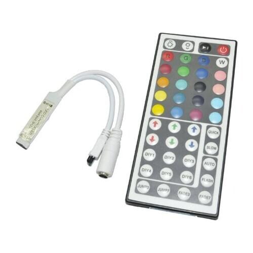 44 Keys LED IR RGB Controler For RGB SMD 3528 5050 LED Strip LED Lights Controller IR Remote Dimmer Input DC12V 6A