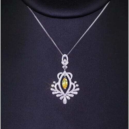 Vintage Charm Jewelry Geometric Luxury Phoenix Pendant Necklace Fashion Inlay Shiny Zircon Womens Wedding Party Neck Ornaments