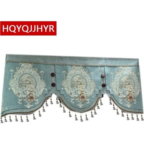 European-style high-end custom Valanceused in the bedroom living room hotel apartment kitchen curtain top