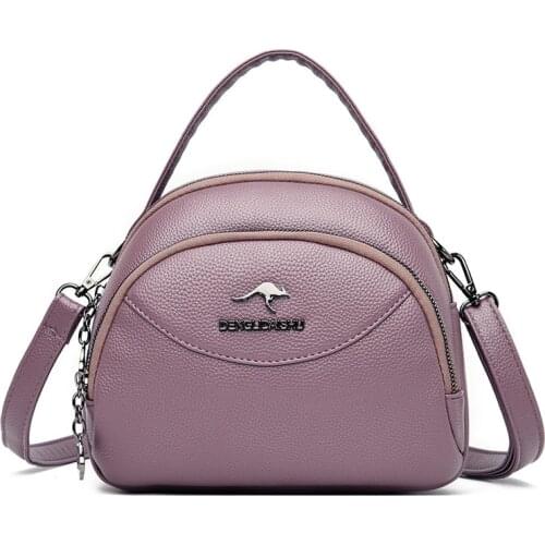 Women PU Leather Crossbody Tote Handbag Travel Shoulder Bag Fashion Female Casual Top-handle Shopper Bag Fashion Pouch