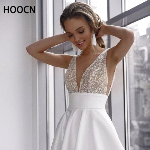 Stunning Lace Wedding Dress Custom Pearls Belt Long Train Bohemian Bridal Gown