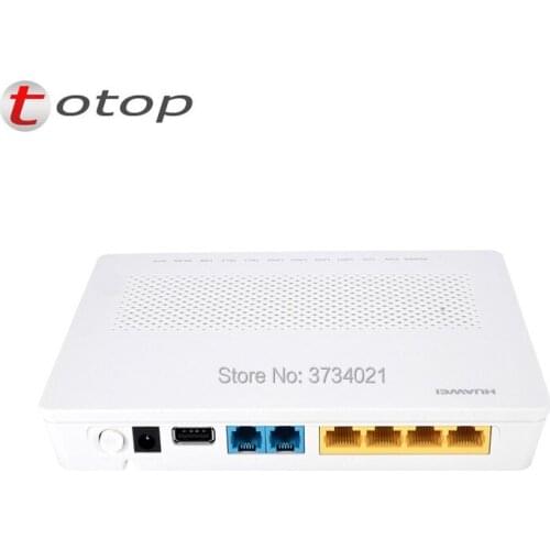 100% Original Huawei HG8346R EPON ONU ONT 4FE+2Tel+USB+WIFI English Firmware HUAWEI fiber optic router with Power Plug