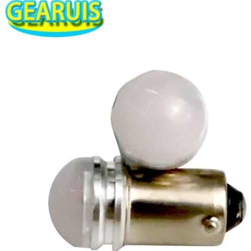 100pcs Car LED T4W BA9S 363 1895 3 smd 2835 fog lens flood Auto Interior Reading Dome Lamp interior LED License Plate lights 12V