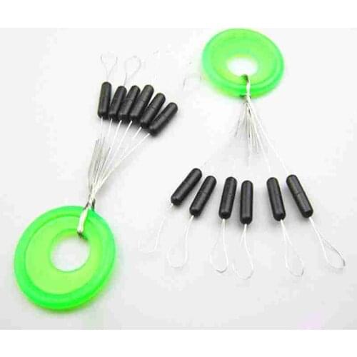 60pcs10 Group Yellow Set High Quality Rubber Space Spinner Beans Fish Face Sport Accessories Tool Carp Bait For Sea Fishing B2S4