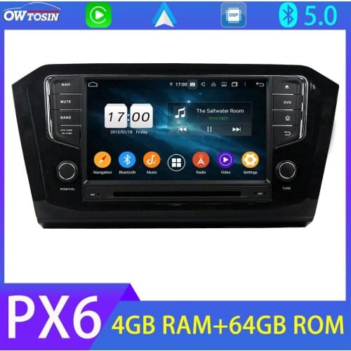 8'' PX6 Android 10.0 Car Multimedia Player For Volkswagen VW Passat B8 Magotan CC GPS Bluetooth 5.0 Tethering 4G LTE DSP Radio
