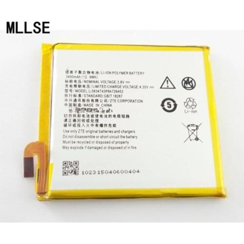 MLLSE 3400mAh Li3834T43P6h726452 battery for MTS Smart Run 4G / ZTE Blade V2 Lite A450 Mobile phone battery