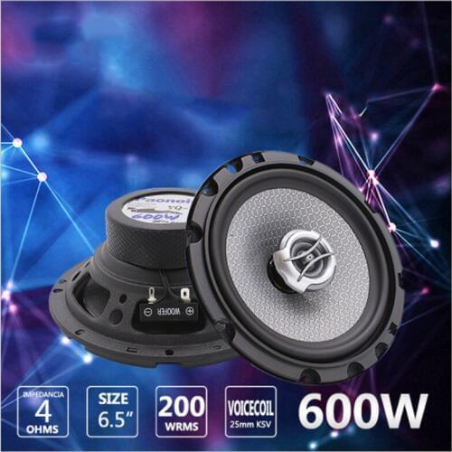 KYYSLB 600W 6.5 Inch 55HZ~22KHZ YQ-1648 Car Coaxial Speaker Set Door Speaker Door Door Audio Modification Upgrade Speaker A Pair