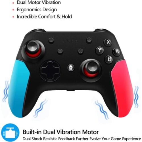 Bluetooth Gamepad Wireless Joystick Game Controller Support Switch Lite Adjustable Turbo & Double Shock Function Dropshipping