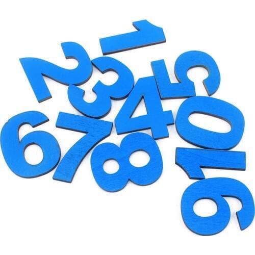 Montessori Mathematics Wood Number 1-10 Kids Toy Baby Numbers Numeral Learning Educational Preschool Training Brinquedos Juguets