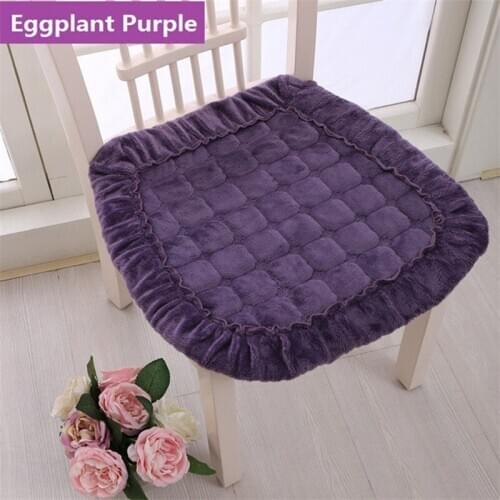 Flannel Buttock Sitting Pad Office Chair Cushion Studengt Chair Cushion Solid Soft Seat Mat Home Dector Sofa Seat Cushion Europe