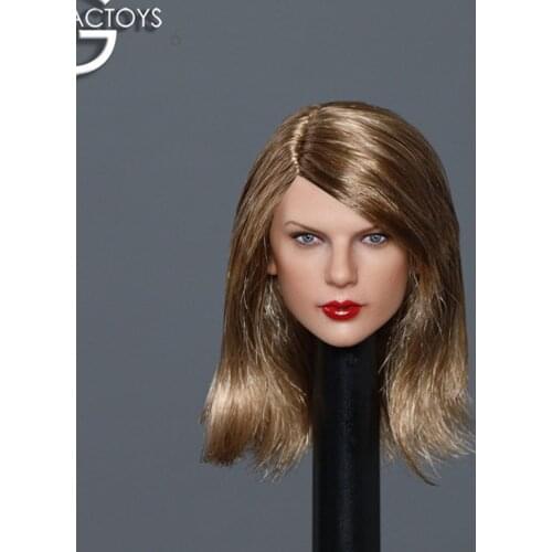 GACTOYS GC042 1/6 Girl Head Sculpt Carved Fit 12'' Female Action Figure Body In Stock