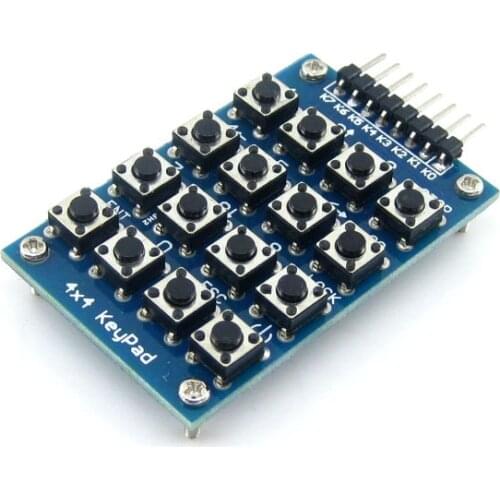 Free shipping WaveShare 4x4 button module matrix module, keyboard module microcontroller peripheral module