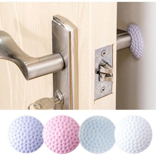 Soft Thickening Mute Rubber Pad To Protect The Wall Self Adhesive Stickers Door Stopper Golf Style Door Fender Home Products
